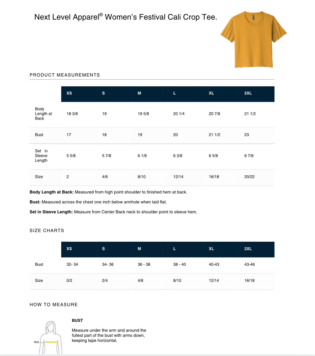 Ladies Cropped Tshirt