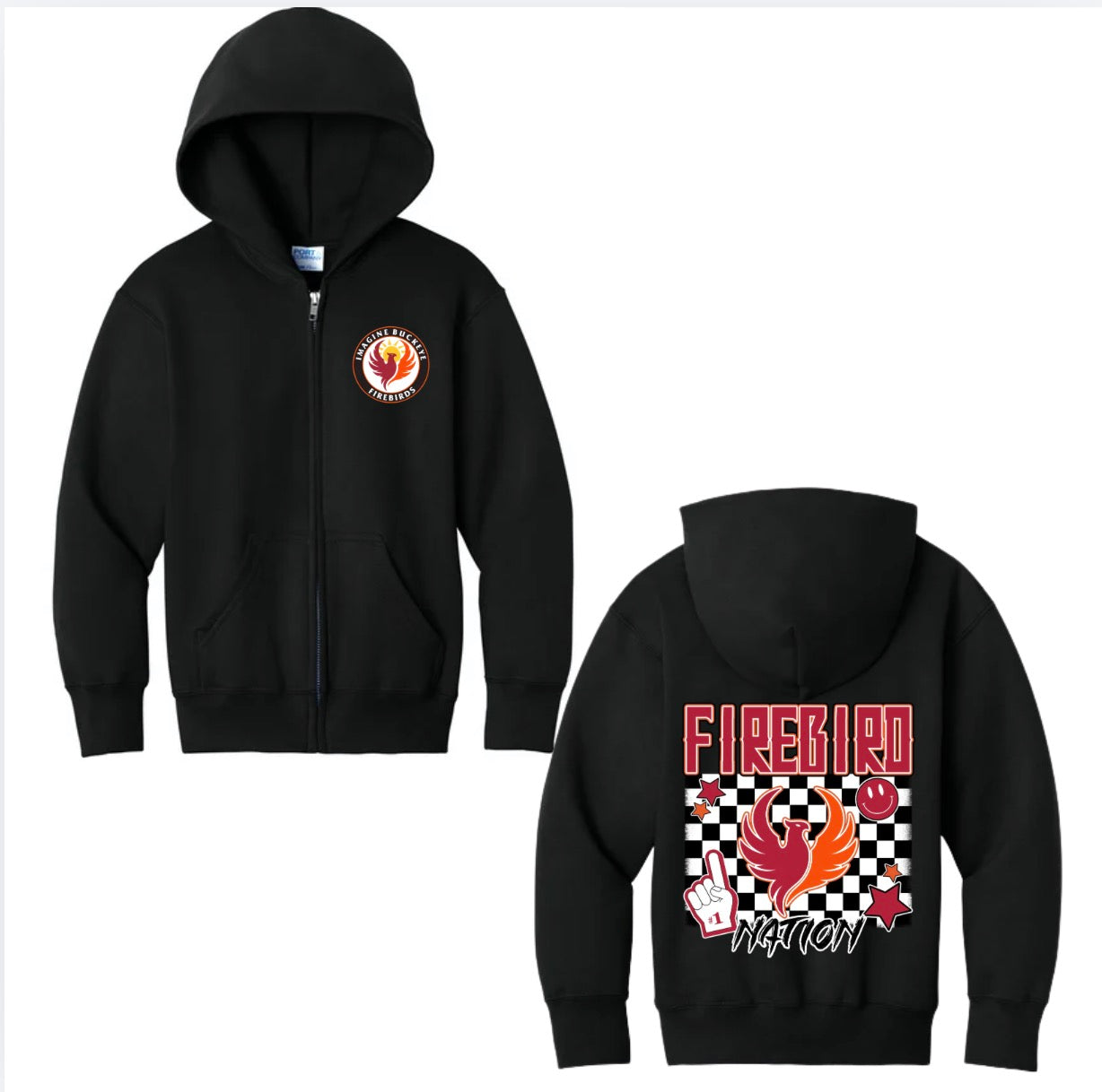 Firebirds Nation Zip up Hoodie New