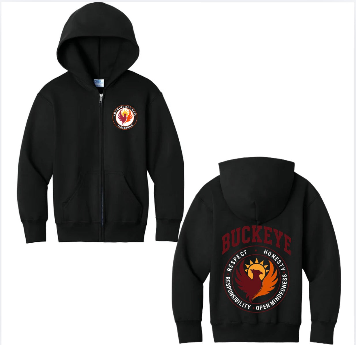 Imagine Values Zip up Hoodie New