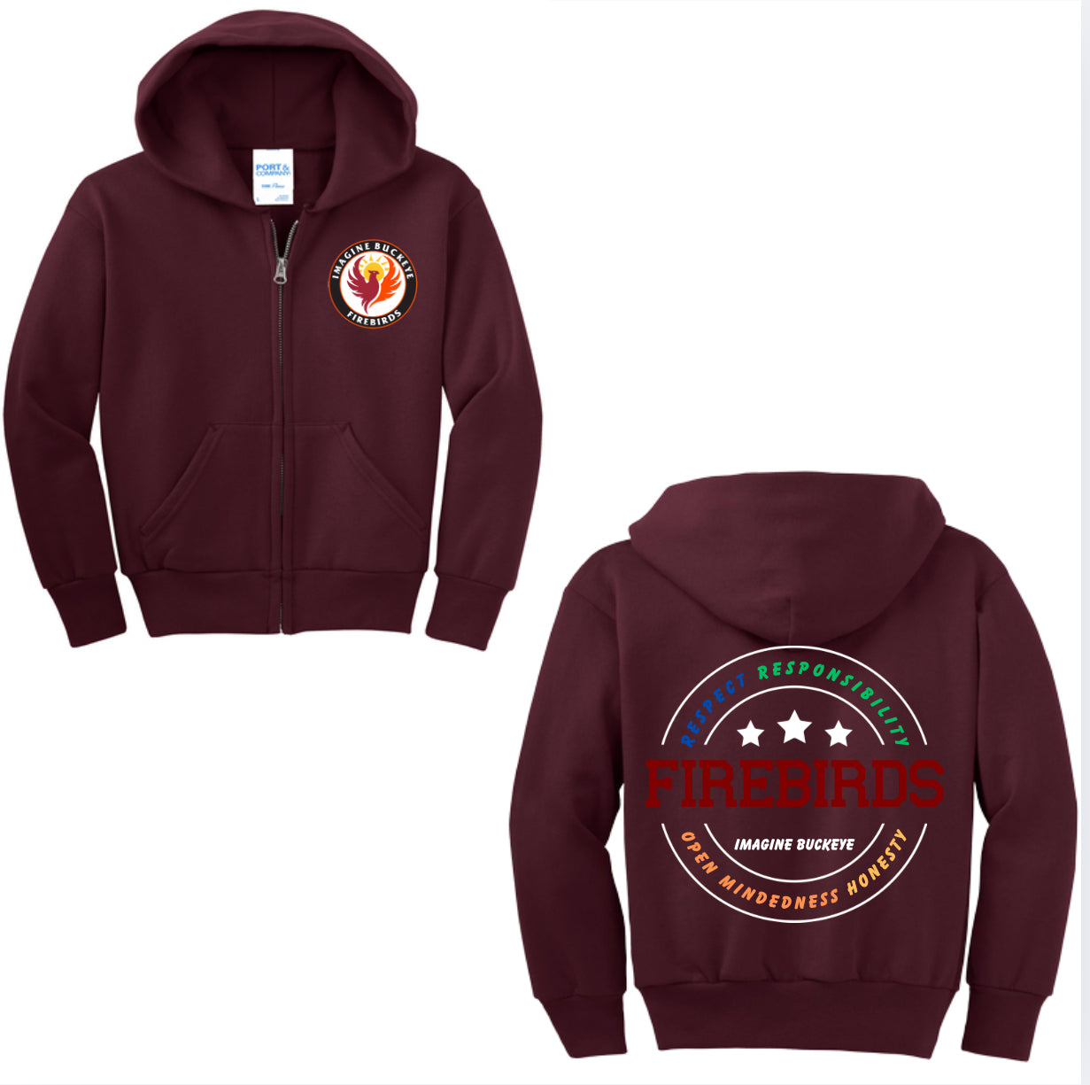 Firebirds Values Zip-up Hoodie