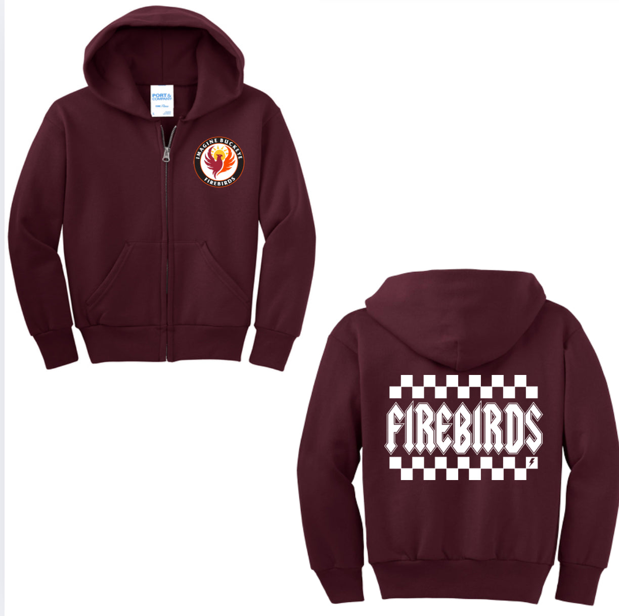 Firebirds Checker Zip-up Hoodie