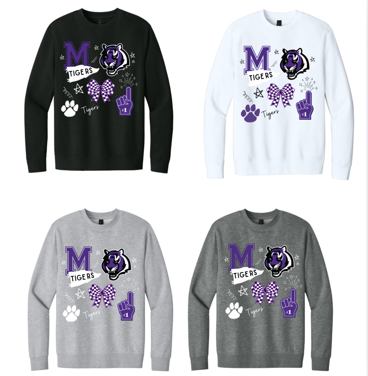 Tigers Collage Crewneck