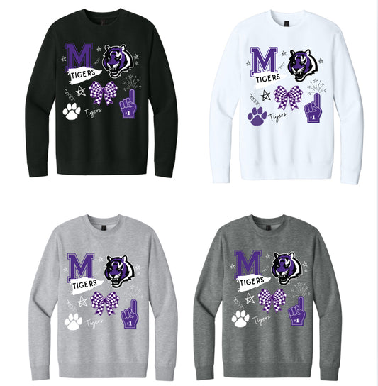 Tigers Collage Crewneck