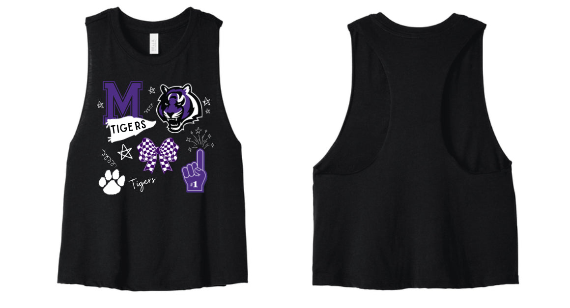 Tigers Collage Ladies Tank
