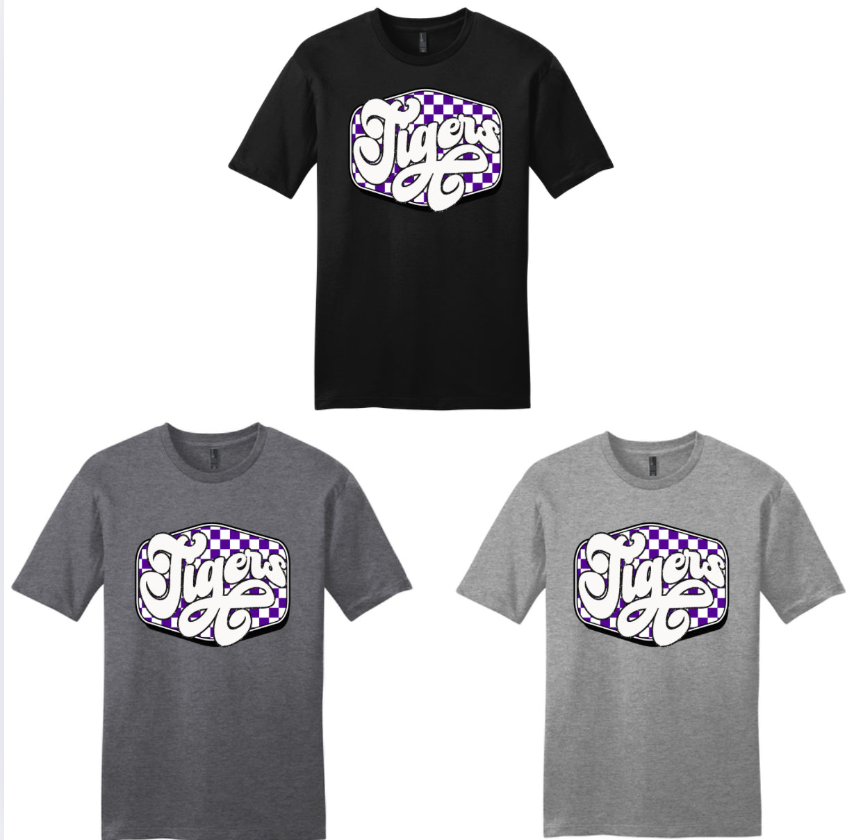 Tigers Glitter White T-Shirt