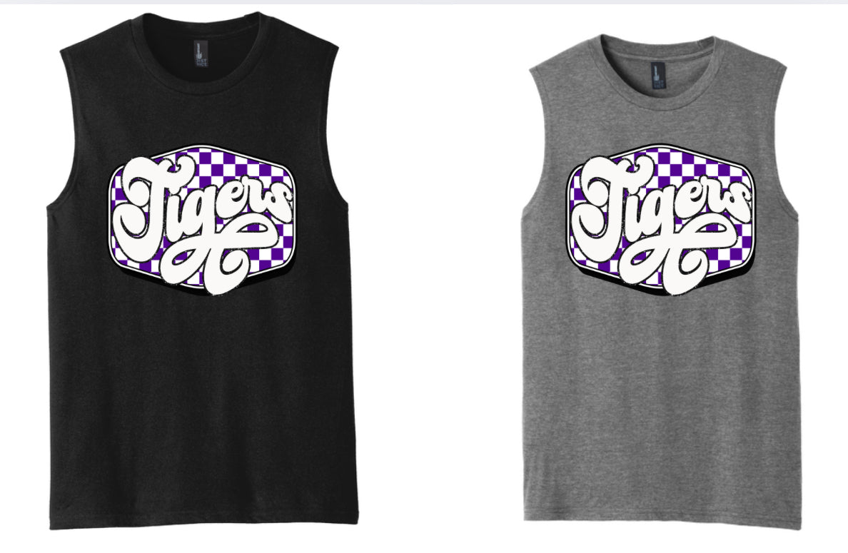 Tigers Glitter White Men's Tank
