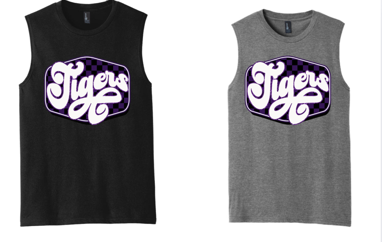 Tigers Glitter Black Men's Tank