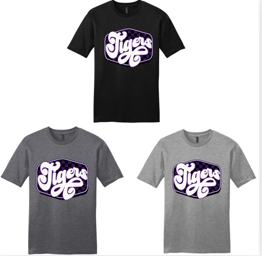 Tigers Glitter Black T-Shirt