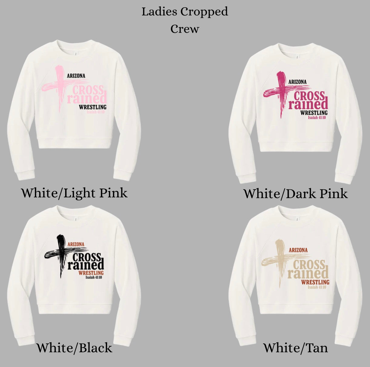 Ladies Crop Crewneck