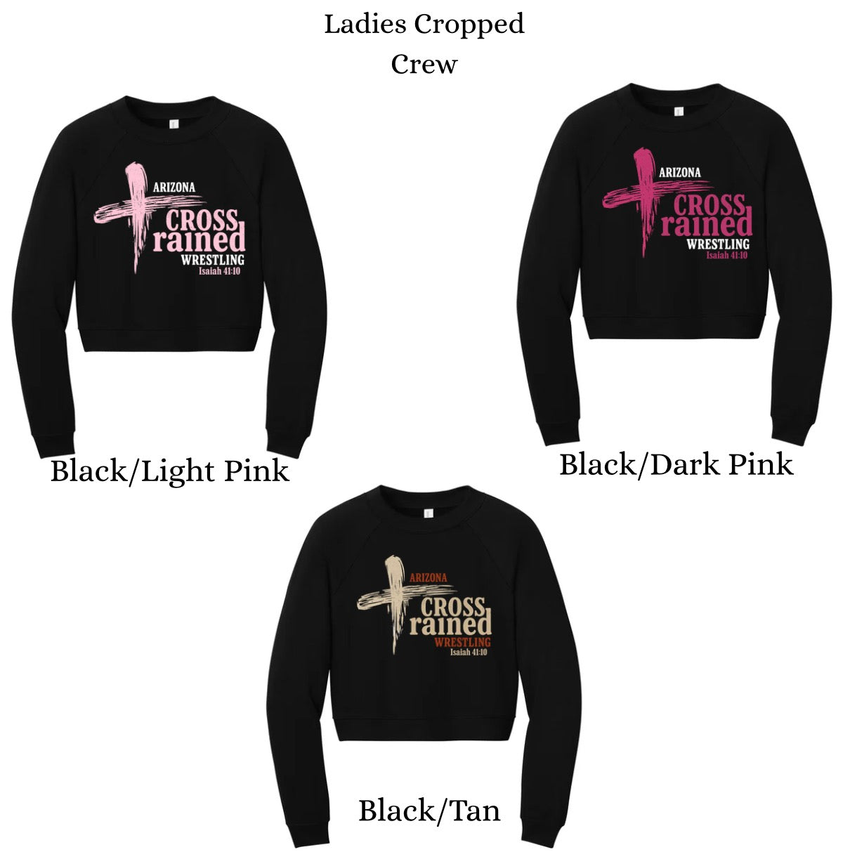 Ladies Crop Crewneck