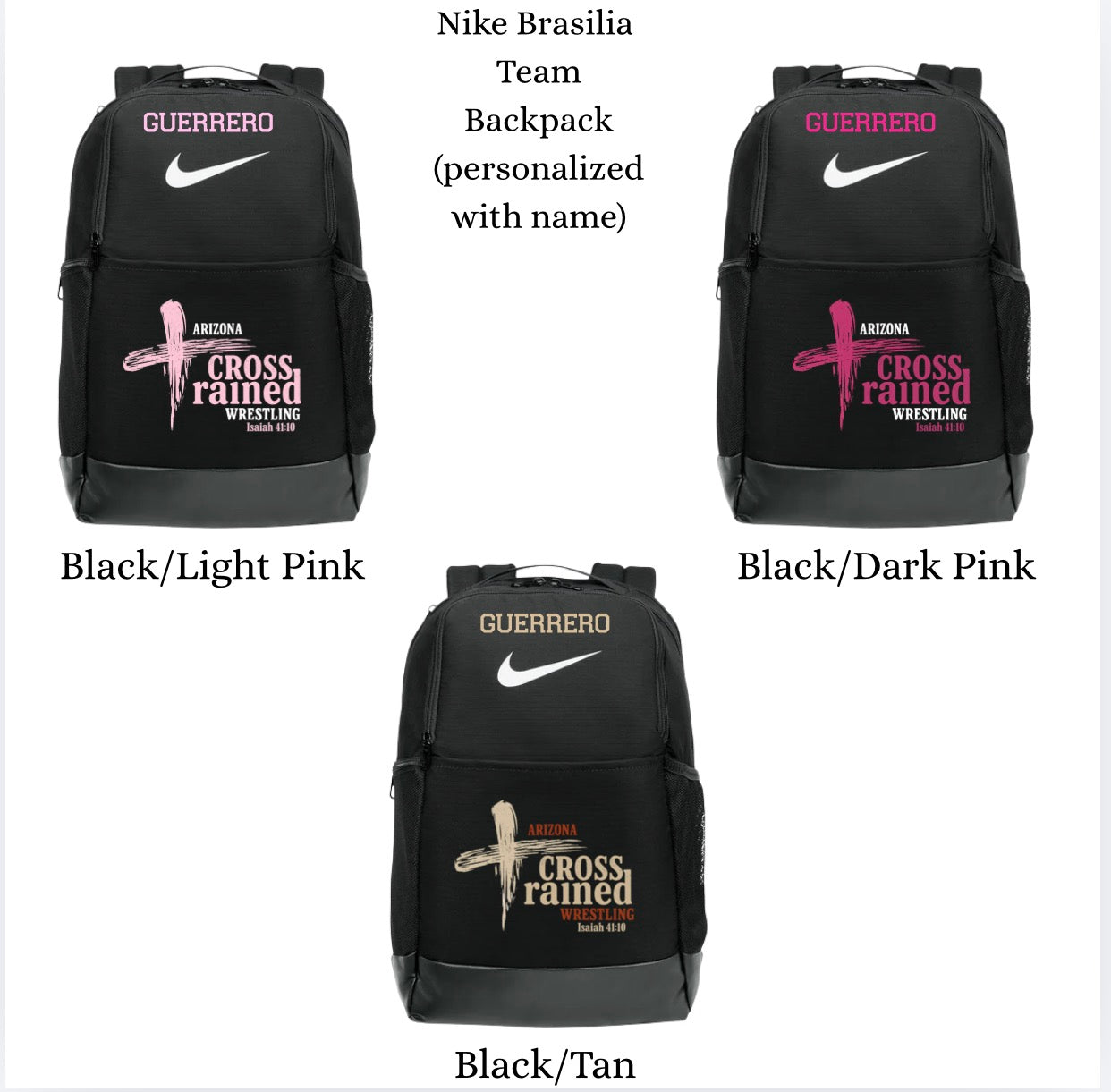 Nike Team Backpack With Name