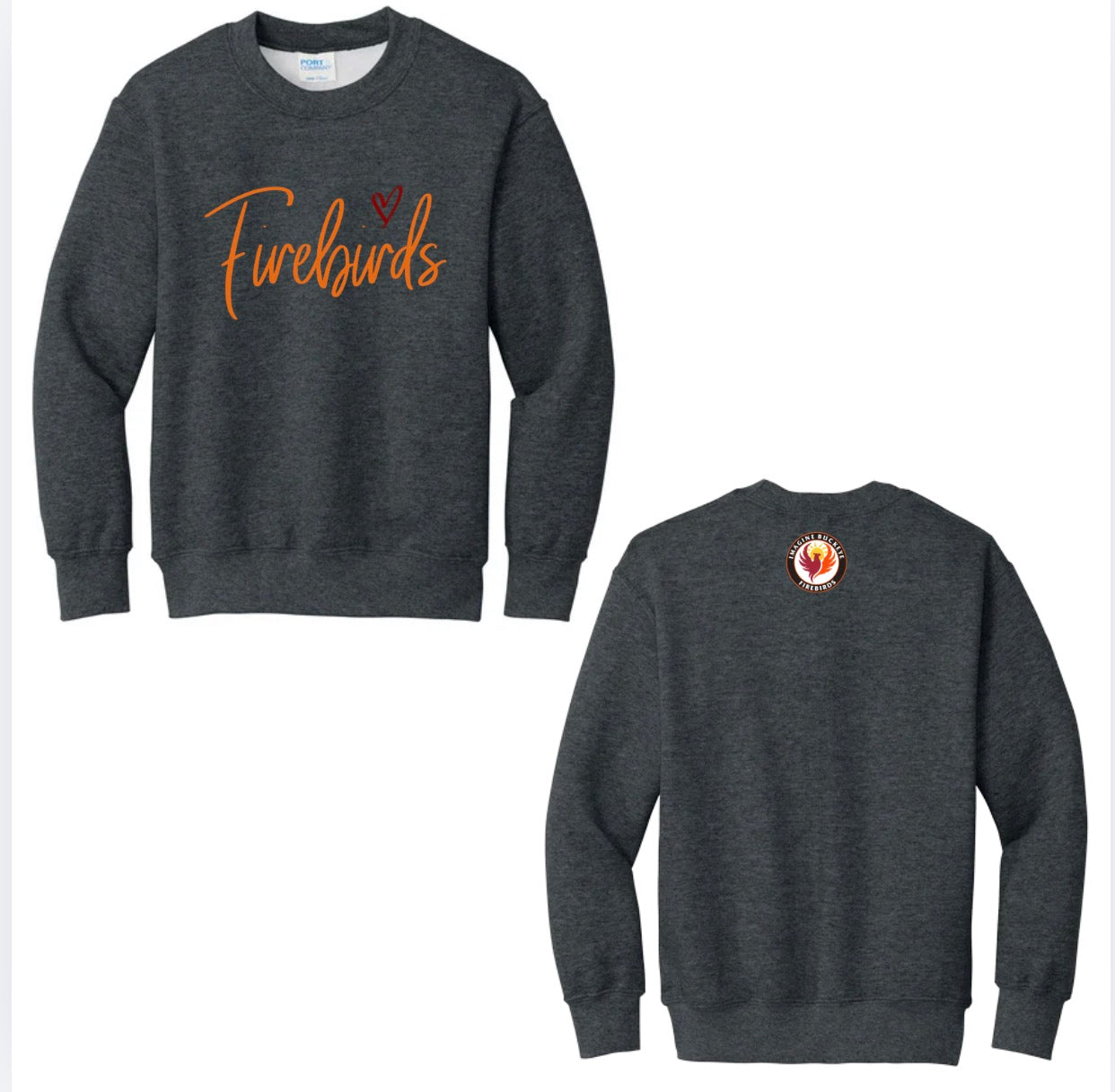 Firebirds Heart Crewneck New