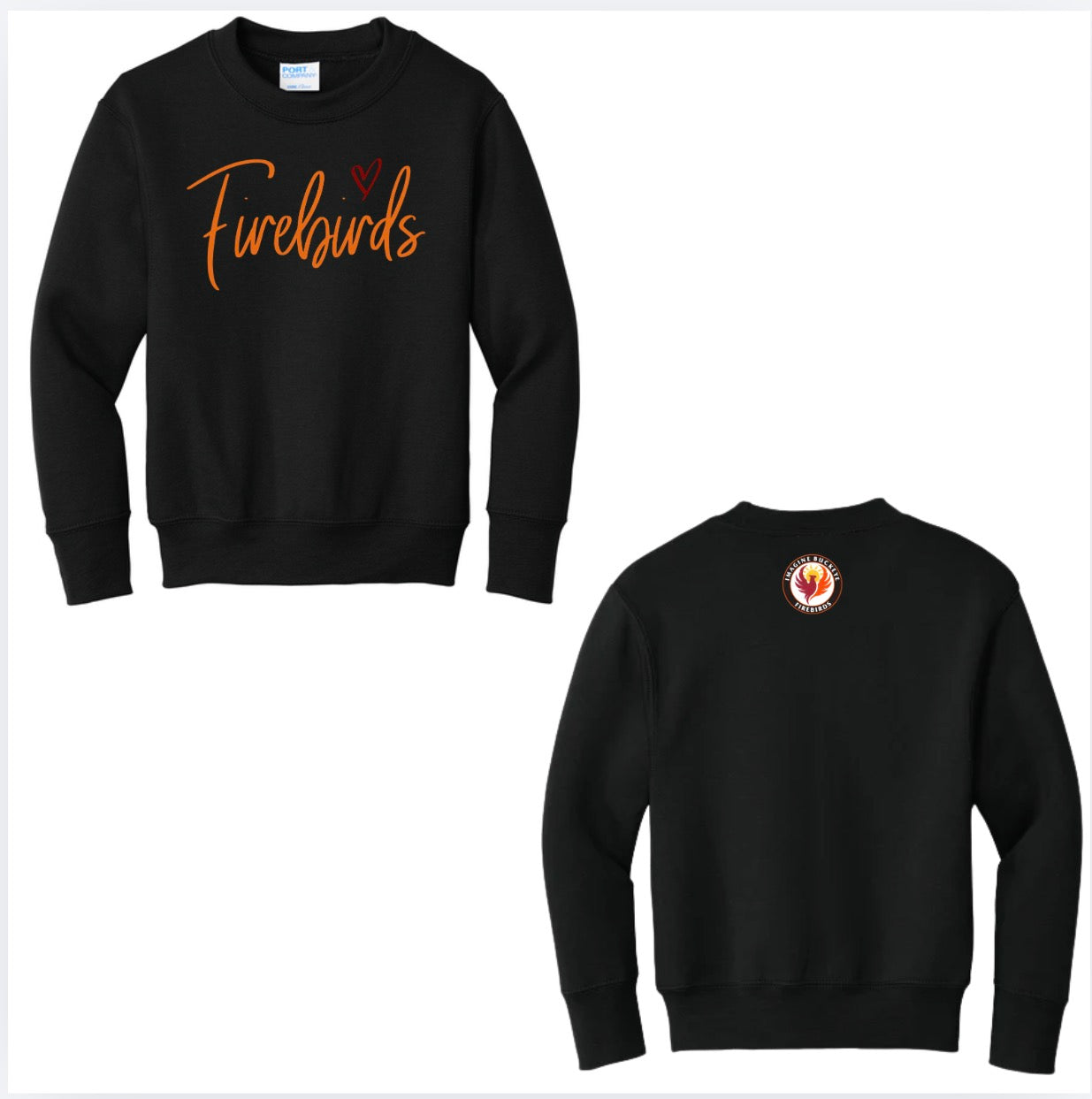 Firebirds Heart Crewneck New