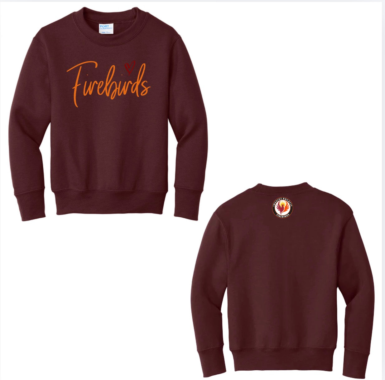 Firebirds Heart Crewneck New