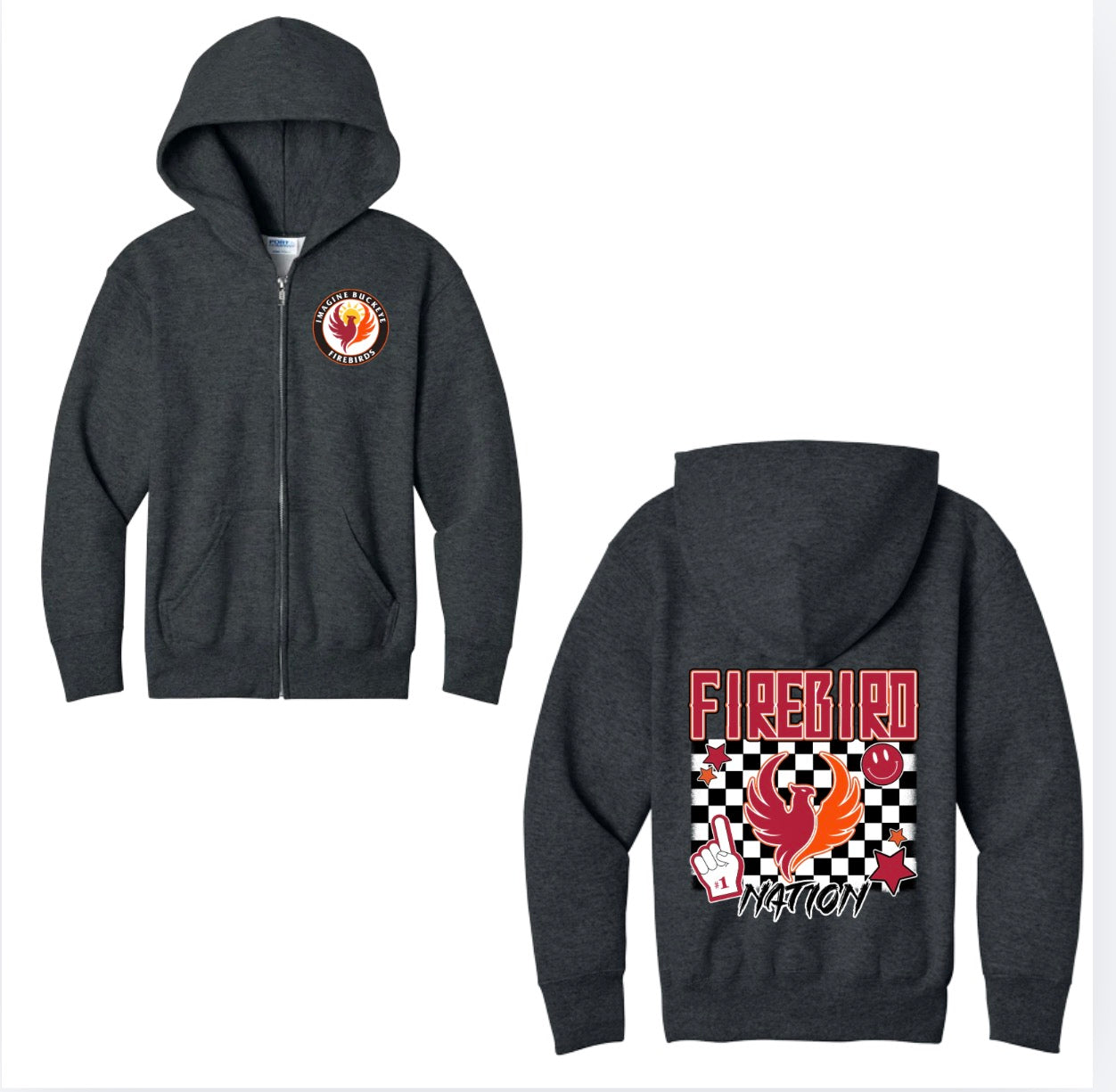 Firebirds Nation Zip up Hoodie New