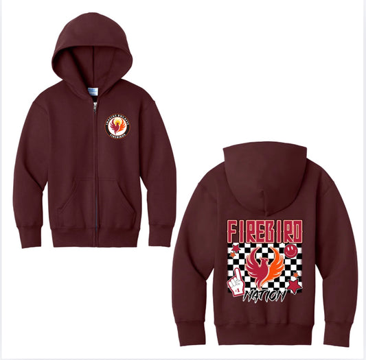 Firebirds Nation Zip up Hoodie New