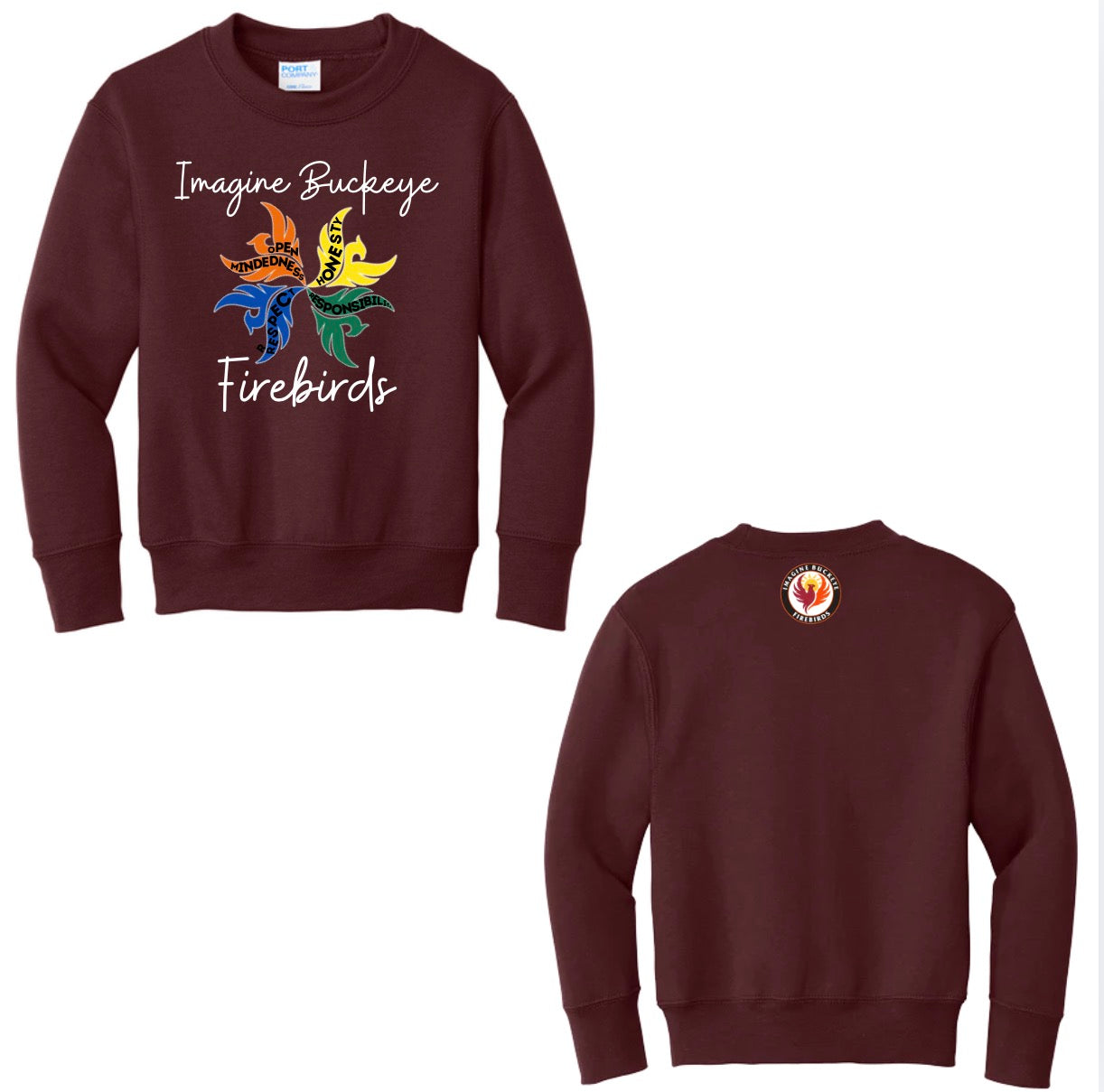 Imagine Buckeye Firebirds Crewneck New