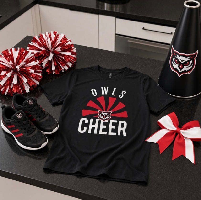 Owls Cheer Tshirt (unisex)
