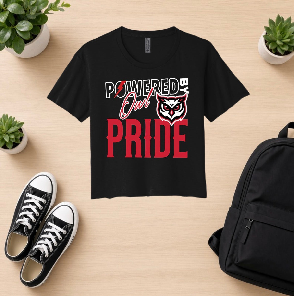 Owl Pride Cropped Tshirt