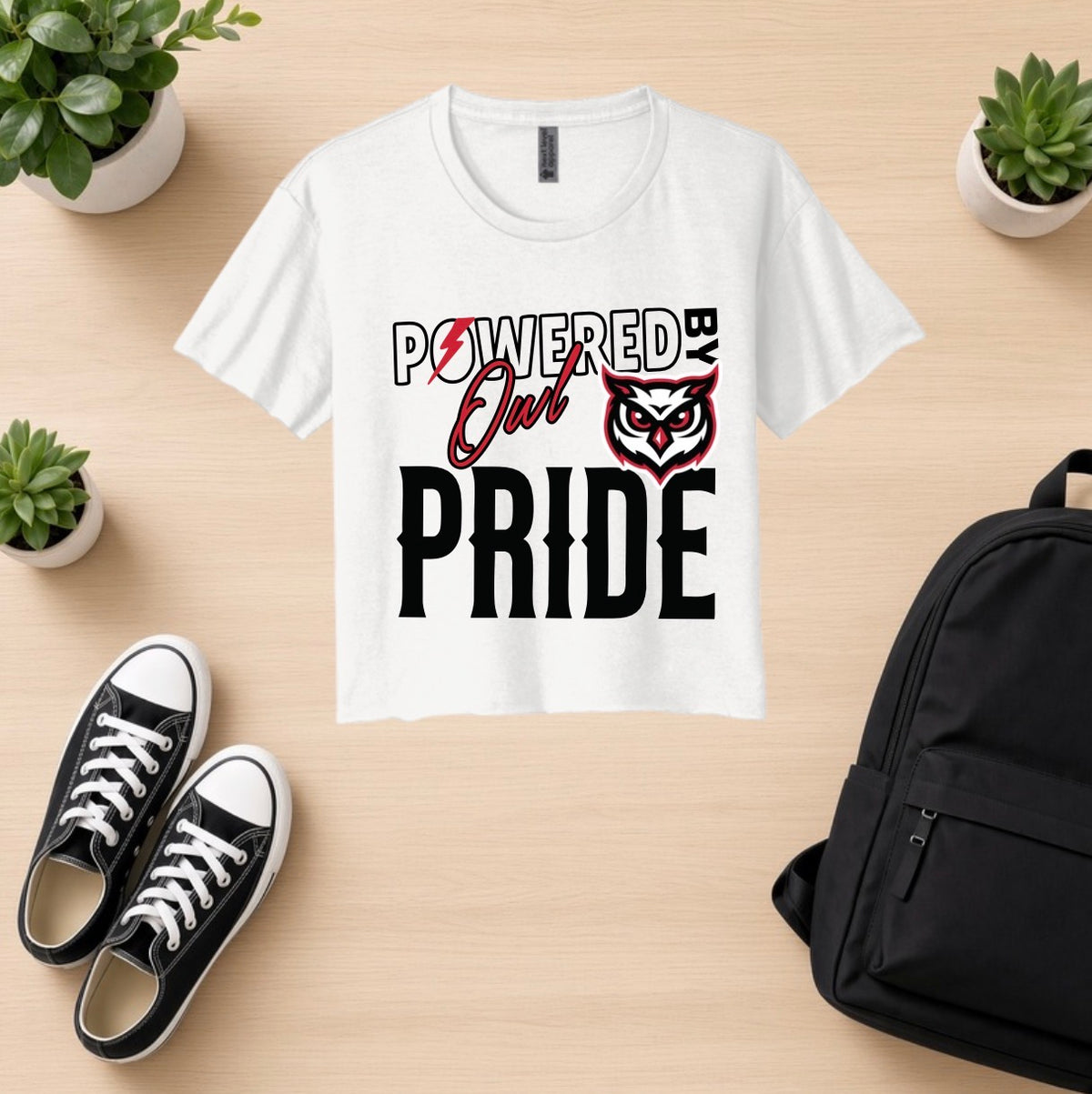 Owl Pride Cropped Tshirt