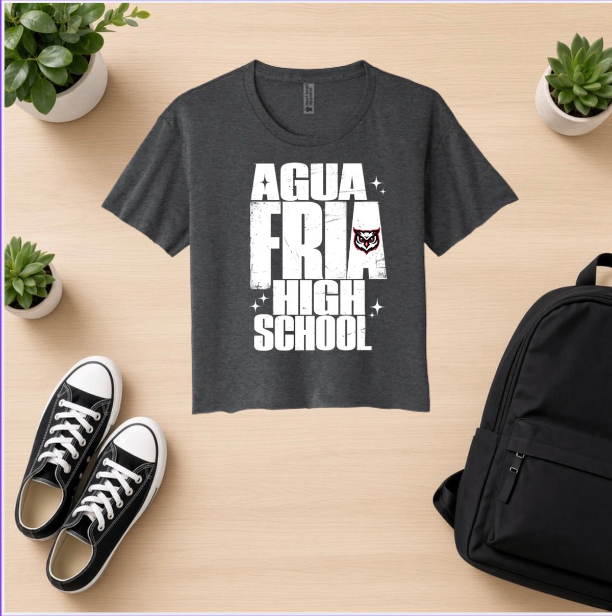 Agua Fria High School  Cropped Tshirt
