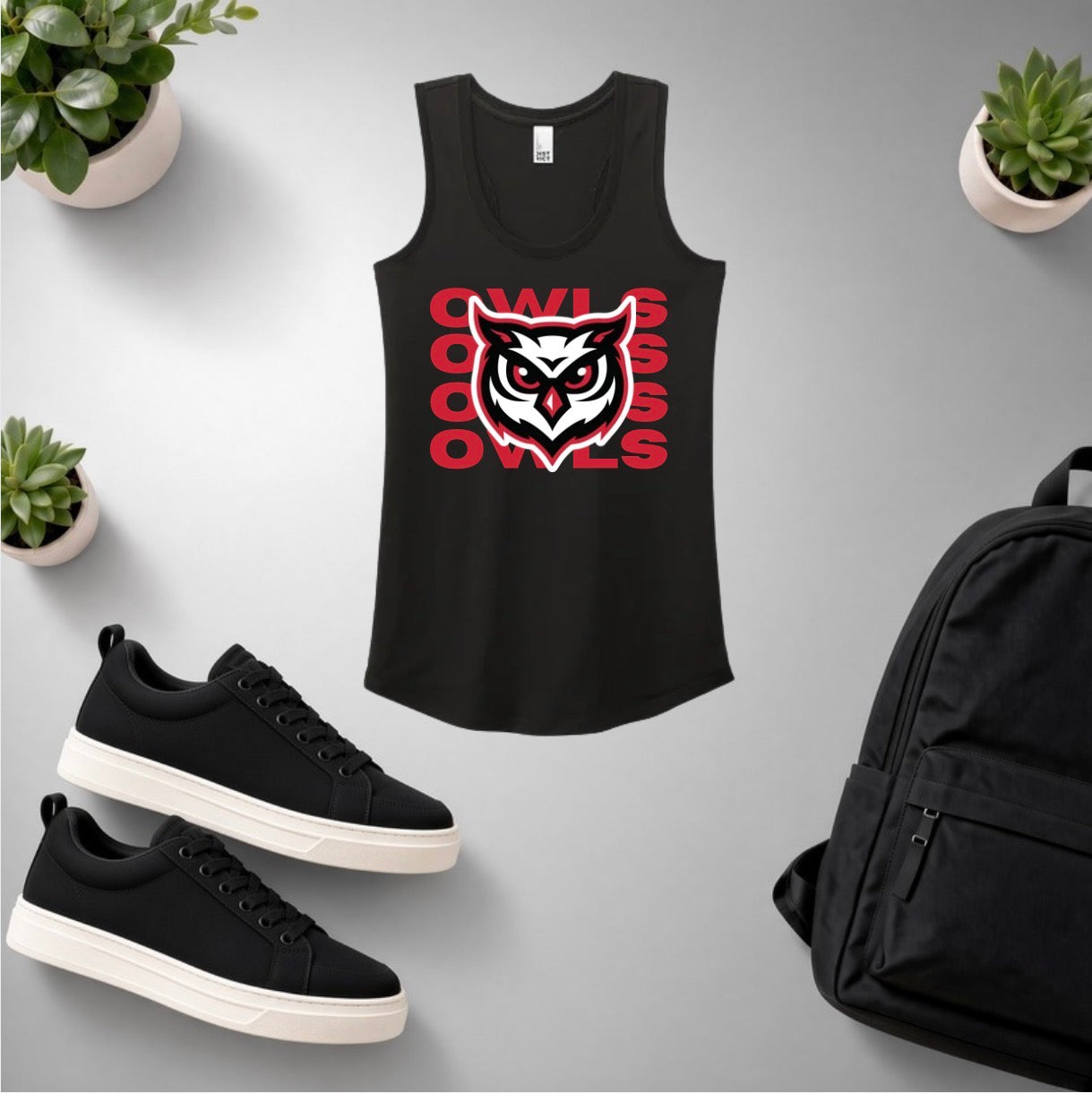 Stacked Owls Tank