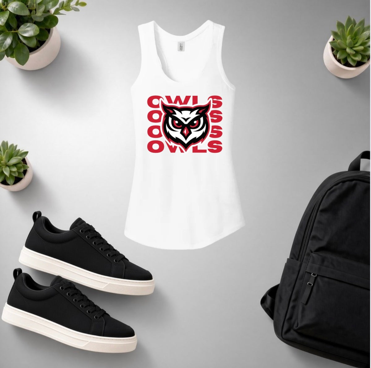 Stacked Owls Tank