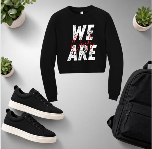 We Are Owls Cropped Crewneck