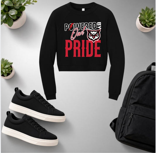 Owl Pride Cropped Crewneck