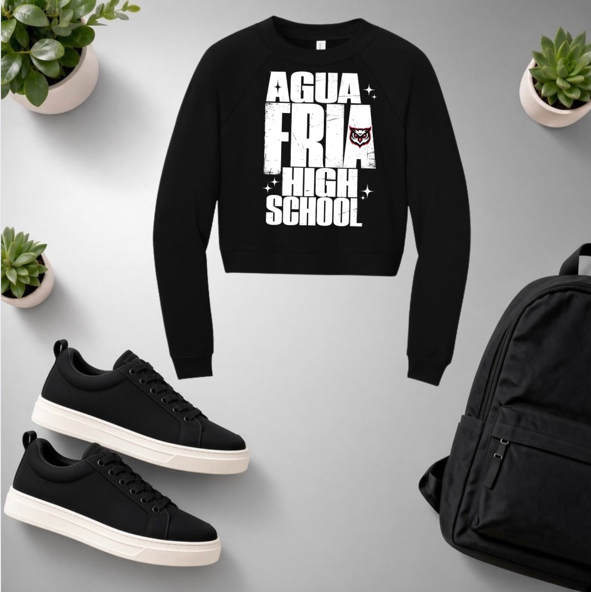 Agua Fria High School Cropped Crewneck