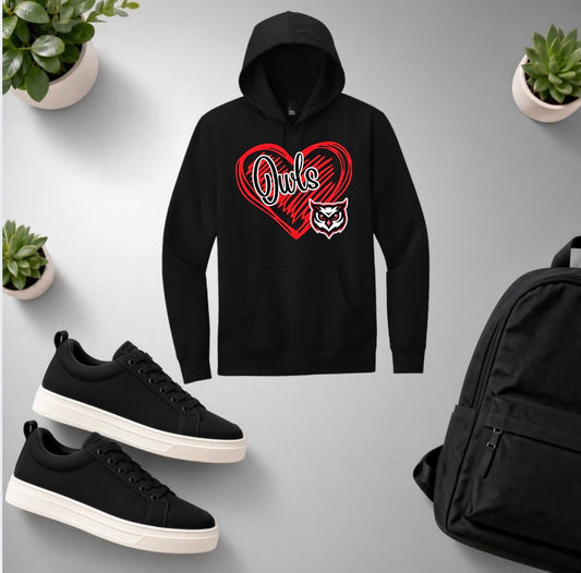 Owls Heart Hoodie