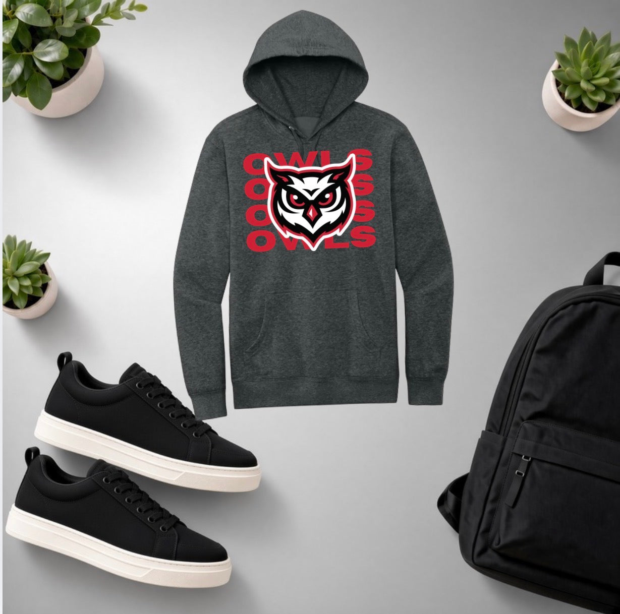 Stacked Owls Hoodie