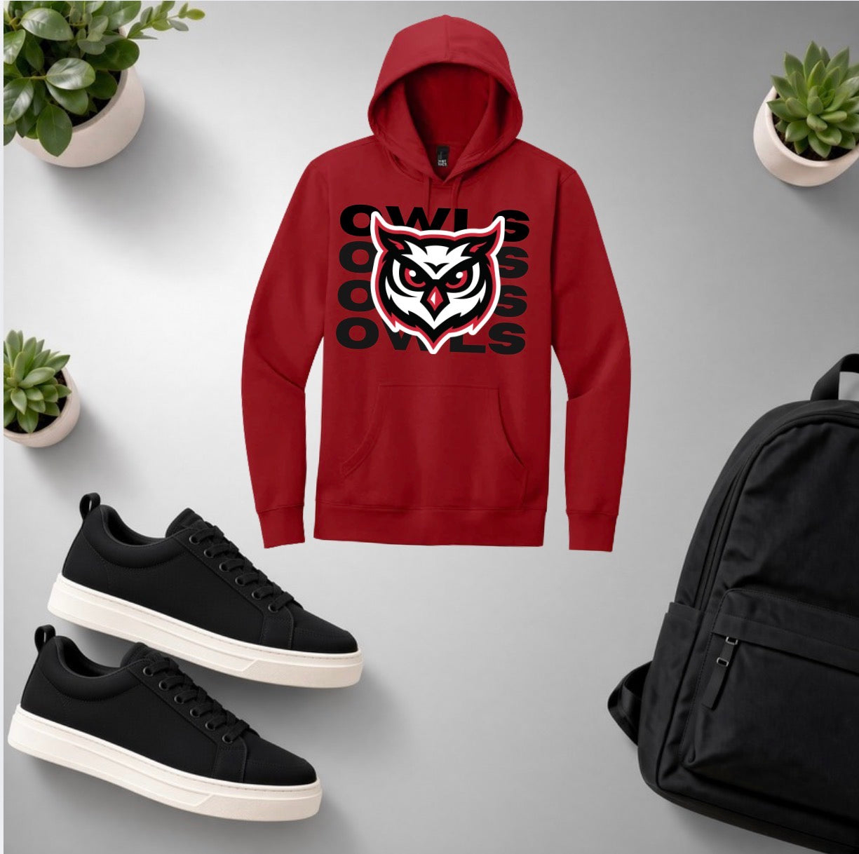 Stacked Owls Hoodie