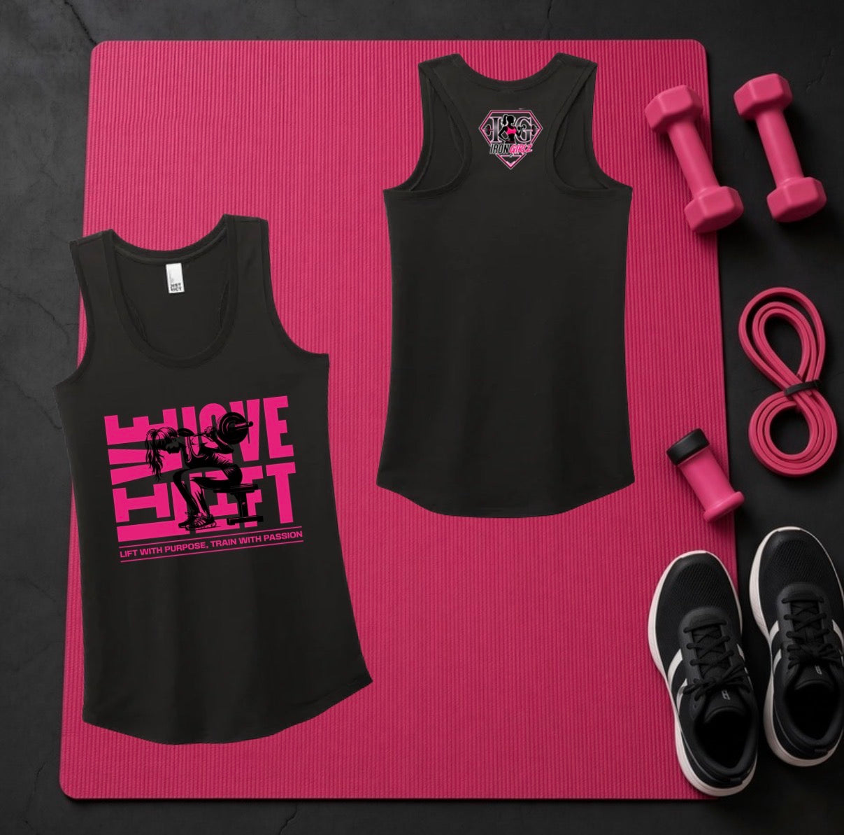 Live Love Lift Racerback Tank