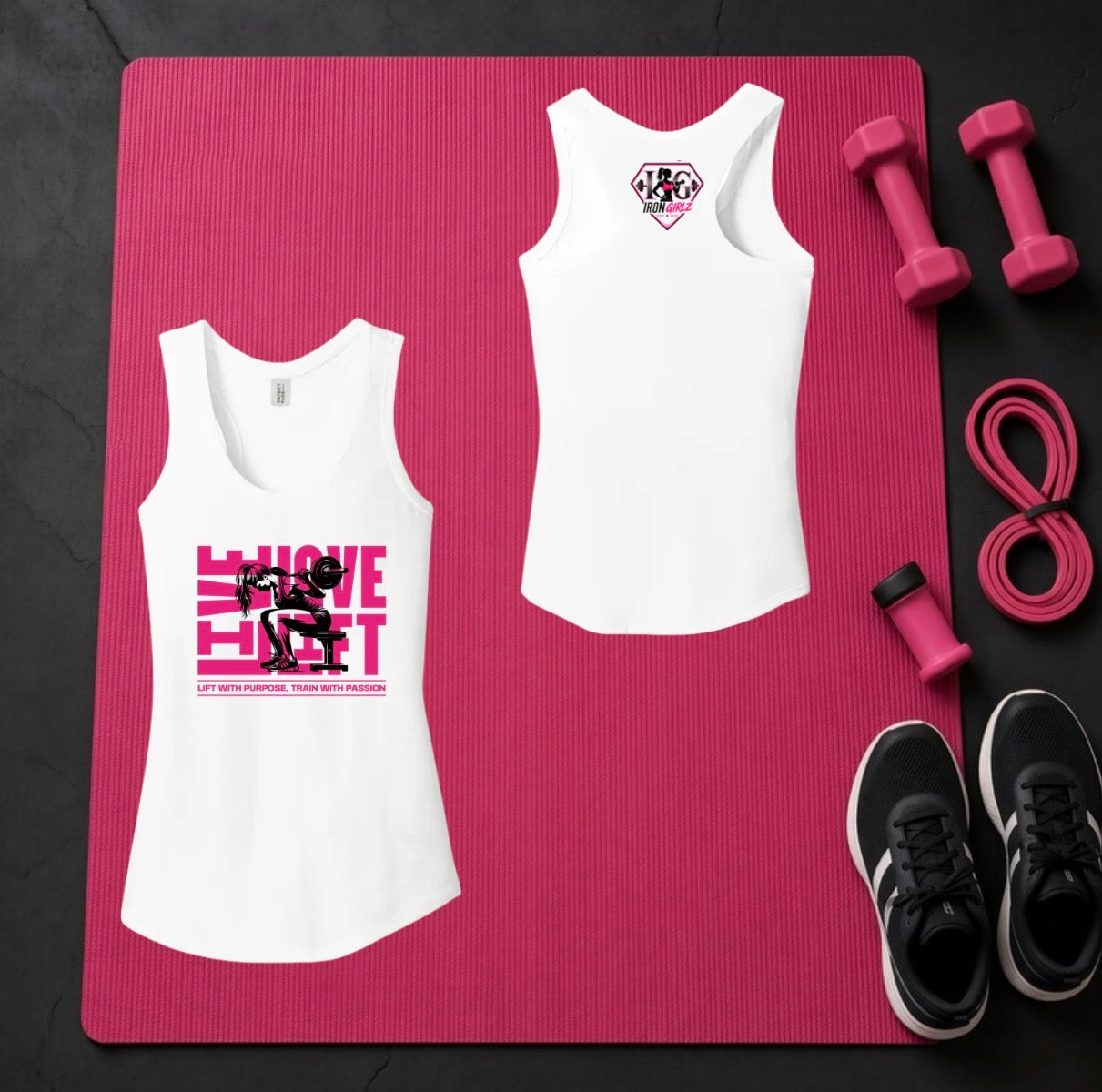 Live Love Lift Racerback Tank