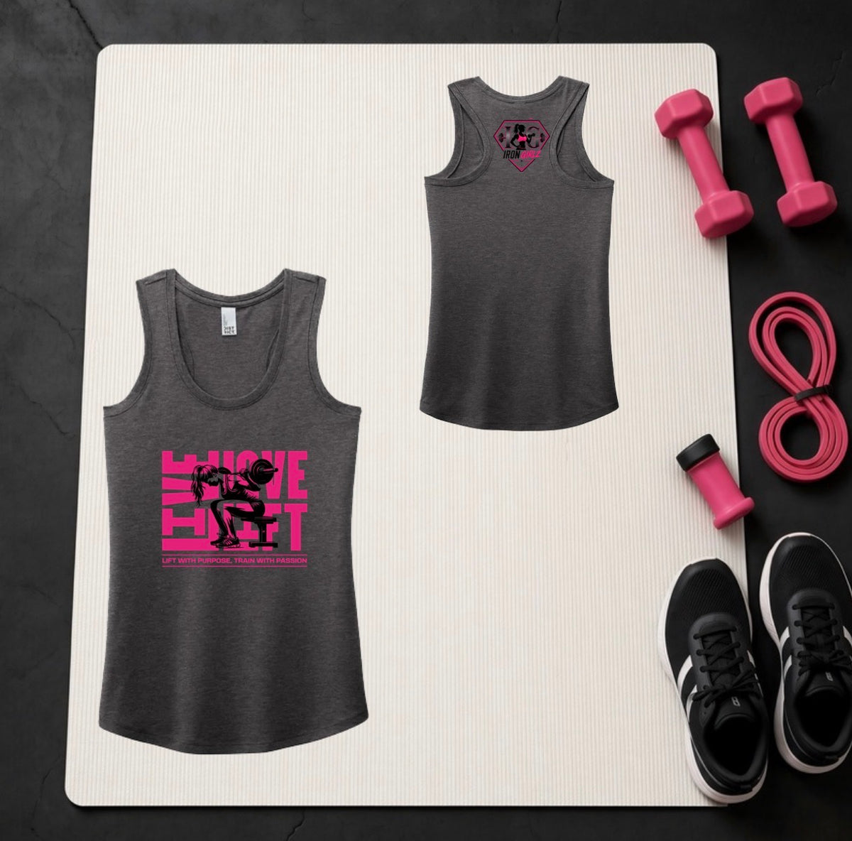 Live Love Lift Racerback Tank