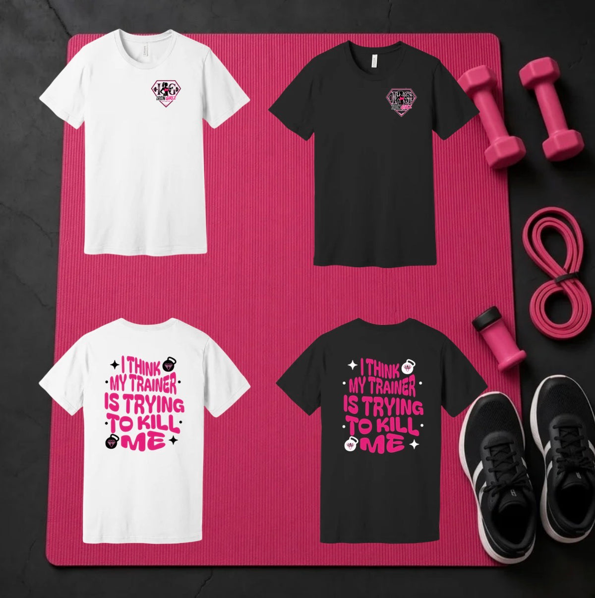 My trainer is trying to kill me Tshirt