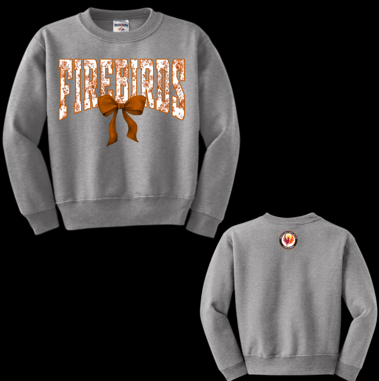 Orange Coquette Crewneck