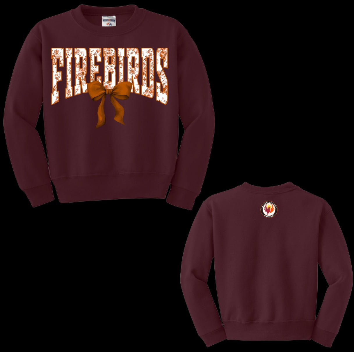 Orange Coquette Crewneck