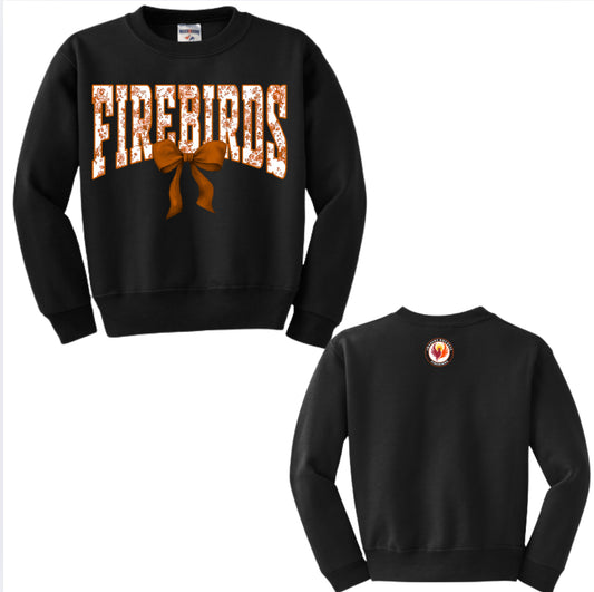 Orange Coquette Crewneck