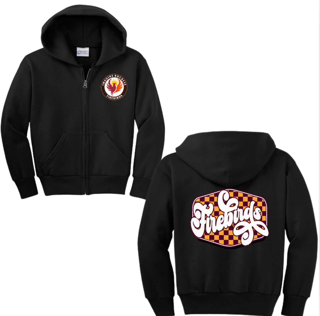 Firebirds Glitter Zip-up Hoodie