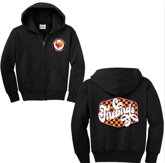Firebirds Glitter Zip-up Hoodie