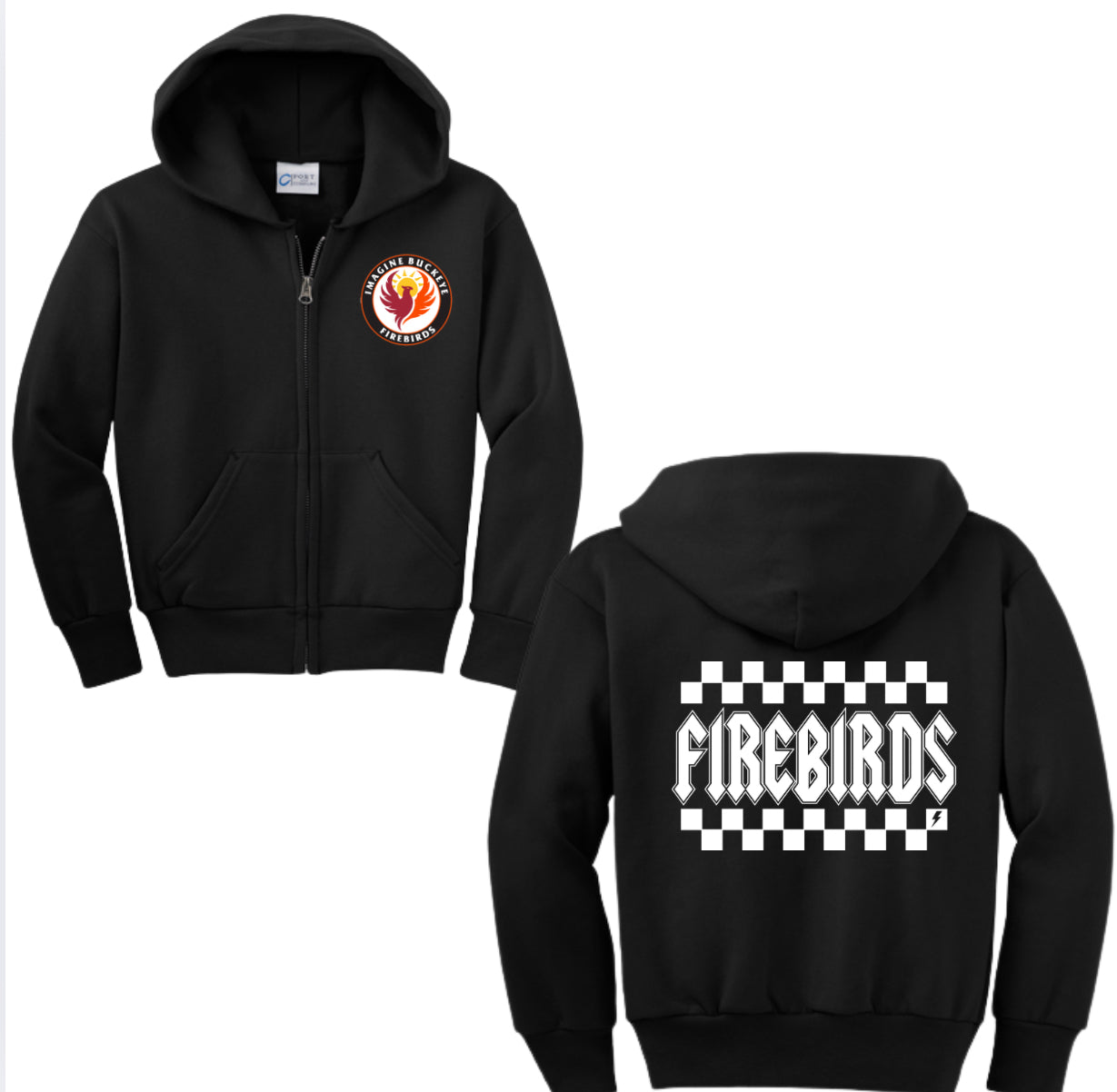 Firebirds Checker Zip-up Hoodie