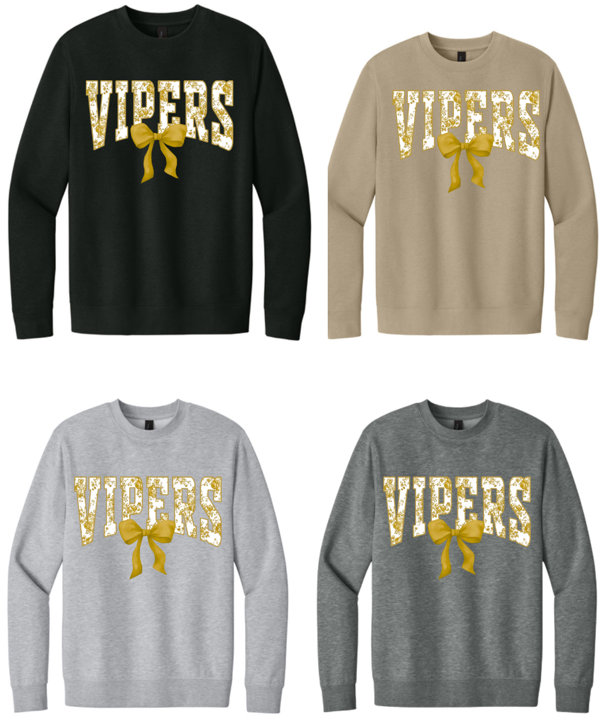 Gold Coquette Crewneck