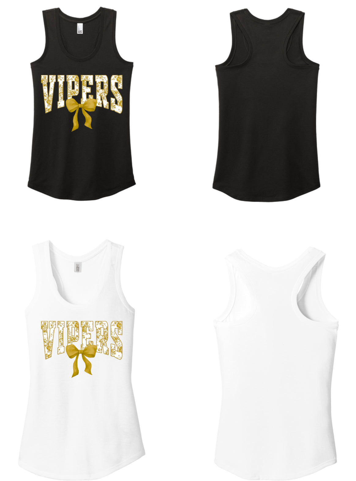 Gold Coquette Ladies Tank