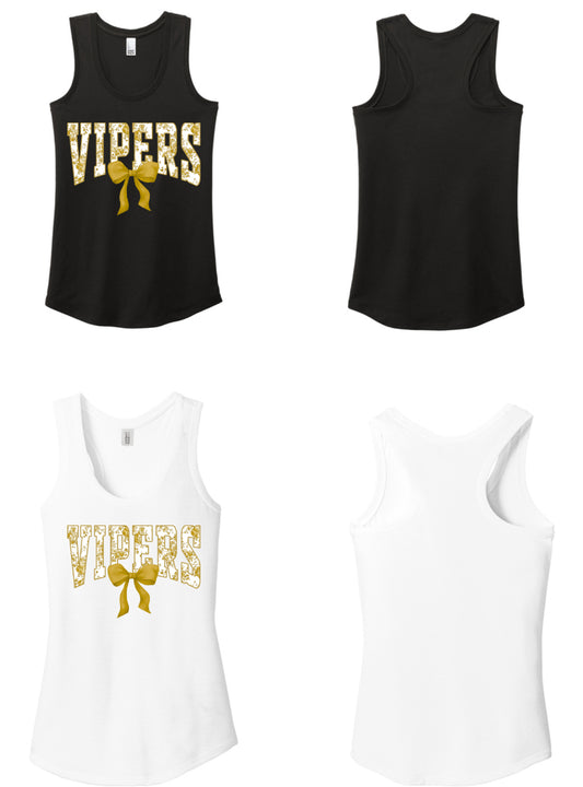 Gold Coquette Ladies Tank